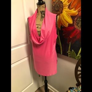 Pretty in pink cowl tunic